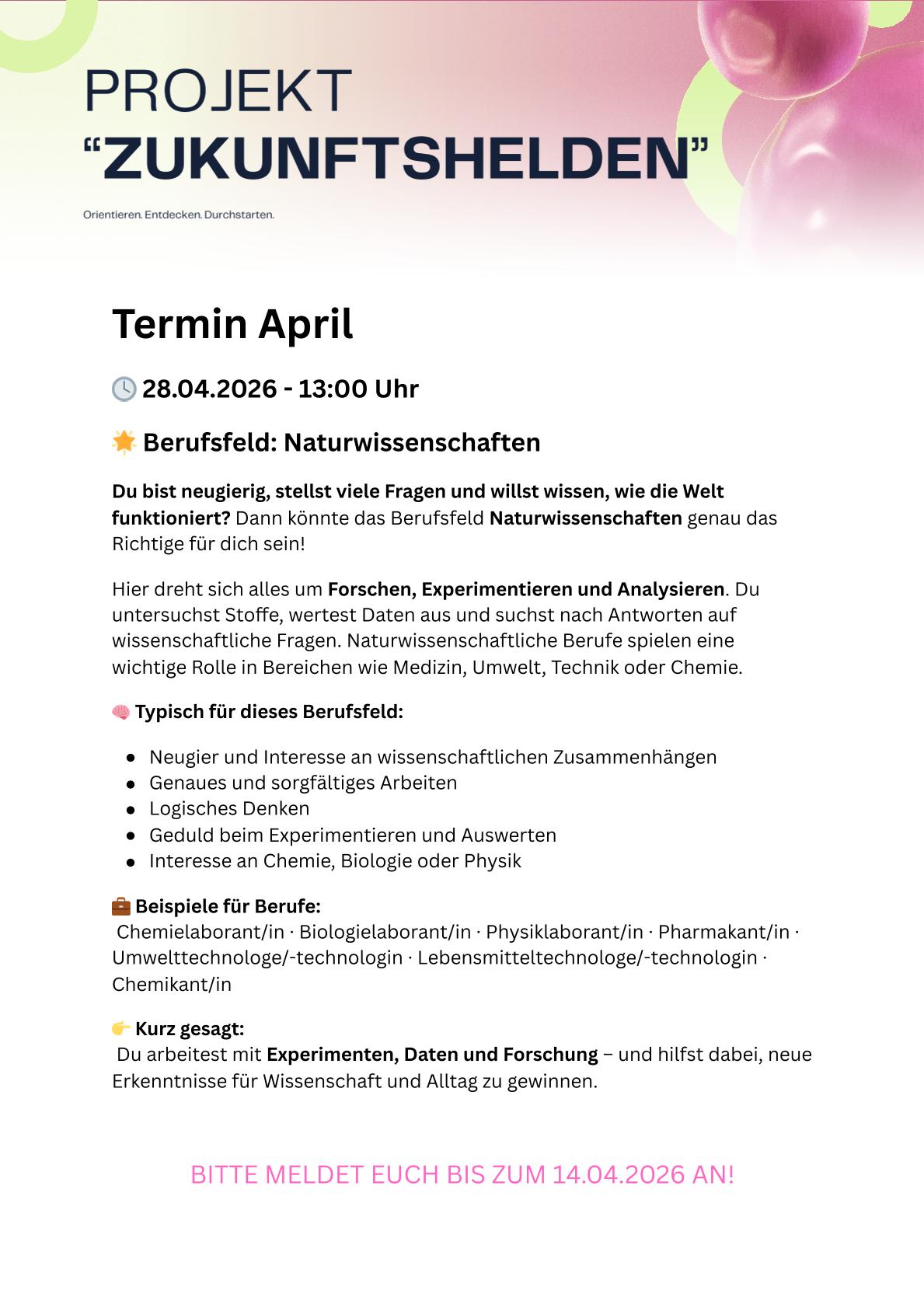 Projekt Zukunftshelden